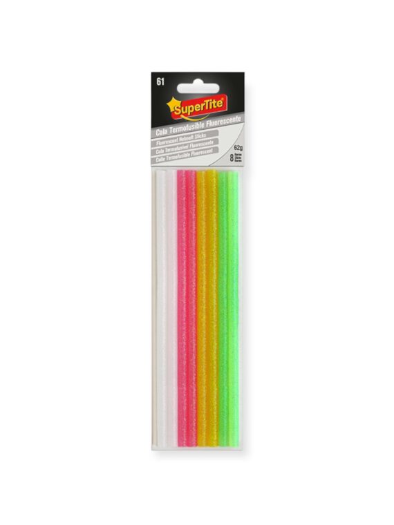 Cola Termofusible Fluoresecent 8uds 200x7mm