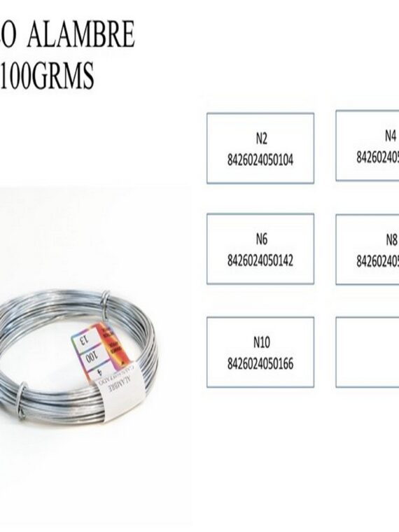 Rollo Alambre Galvanizado 100gr N.2