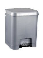 Cubo Pedal Plata 7l.