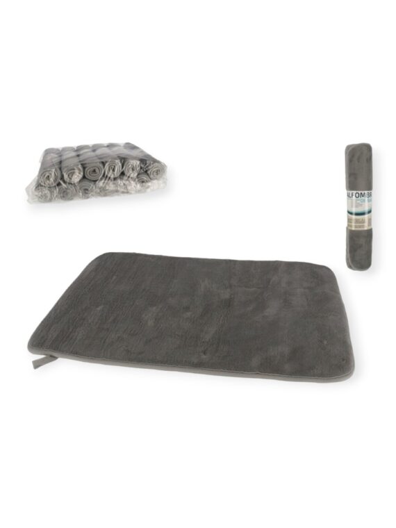 Alfombra Baño Gris 40x60cm